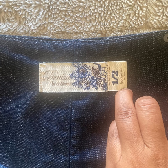 le Chateau Denim Pencil Skirt Size 1/2 - Picture 12 of 12